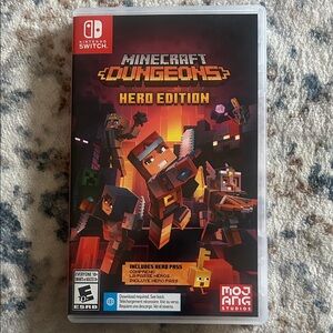 Nintendo Switch Minecraft Dungeons Hero Edition - Black and Red